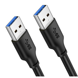 CABLETIME καλώδιο USB 3.0 C160, M-M, 5Gbps, 1m, μαύρο