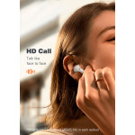 LDNIO earphones με θήκη φόρτισης T03, True Wireless, λευκά