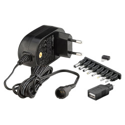 GOOBAY universal τροφοδοτικό 59029 με 9x βύσματα, 3V-12V, 18W/1.5A