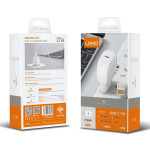 LDNIO φορτιστής τοίχου A1206C με καλώδιο USB-C, 1x USB-C, 27W PD, λευκός LDNIO φορτιστής τοίχου A1206C με καλώδιο USB-C, 1x USB-C, 27W PD, λευκός