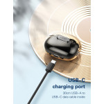 LDNIO earphones με θήκη φόρτισης T02, True Wireless, μαύρα