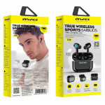 AWEI earphones με θήκη φόρτισης T29, True Wireless, μαύρα