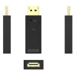 POWERTECH αντάπτορας DisplayPort σε HDMI CAB-DP065, Passive, 4K, μαύρος POWERTECH αντάπτορας DisplayPort σε HDMI CAB-DP065, Passive, 4K, μαύρος