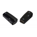 POWERTECH Μετατροπέας HDMI (F) σε VGA, με audio jack, AG6200-MCQ, Black POWERTECH Μετατροπέας HDMI (F) σε VGA, με audio jack, AG6200-MCQ, Black
