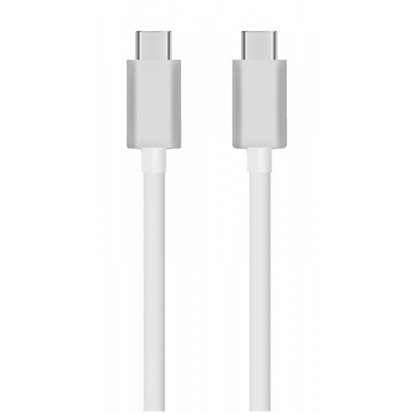 POWERTECH καλώδιο USB Type-C σε Type-C CAB-UC042, 5A, copper, 1m, λευκό