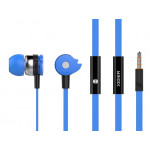 CELEBRAT Earphones με μικρόφωνο D1, 10mm, 3.5mm, 1.2m flat, μπλε CELEBRAT Earphones με μικρόφωνο D1, 10mm, 3.5mm, 1.2m flat, μπλε