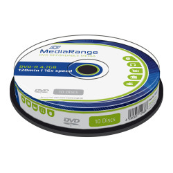MEDIARANGE DVD-R, 4.7GB, 16x, 10τμχ Cake box