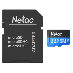 NETAC κάρτα μνήμης MicroSDHC P500 Standard, 32GB, 90MB/s, Class 10