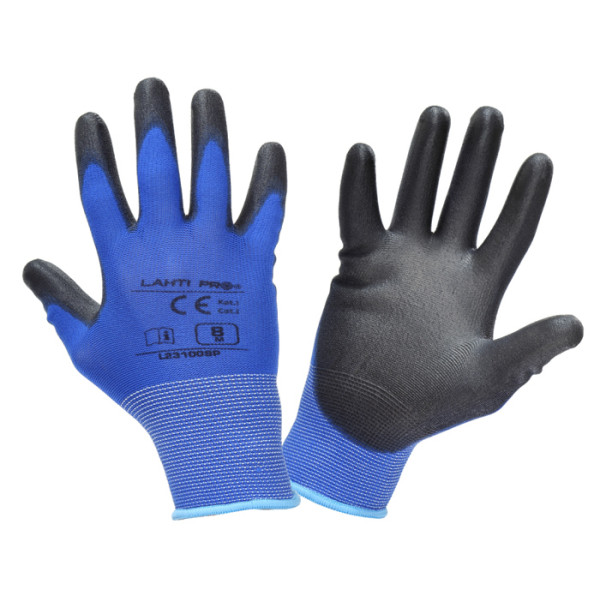 LAHTI PRO γάντια εργασίας L2310, αντιολισθητικά, 10/XL, μπλε-μαύρο