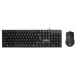 POWERTECH set ποντίκι & πληκτρολόγιο PT-1075, ενσύρματο, 1000dpi, μαύρο