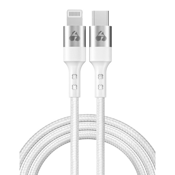 POWERTECH καλώδιο USB-C σε Lightning PTR-0127, PD 20W, copper, 1m, λευκό POWERTECH καλώδιο USB-C σε Lightning PTR-0127, PD 20W, copper, 1m, λευκό