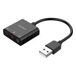 ORICO USB κάρτα ήχου SKT3, USB2.0, 3x 3.5mm, μαύρο