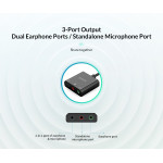 ORICO USB κάρτα ήχου SKT3, USB2.0, 3x 3.5mm, μαύρο ORICO USB κάρτα ήχου SKT3, USB2.0, 3x 3.5mm, μαύρο