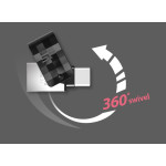 SILICON POWER Dual USB Flash Drive C31, USB 3.1 & Type C, 32GB, μαύρο