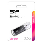SILICON POWER USB Flash Drive Blaze B02, 32GB, USB 3.1, Black