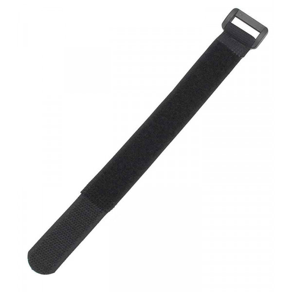 POWERTECH ιμάντας τύπου velcro TIES-024, 20x2cm, μαύρος, 10τμχ